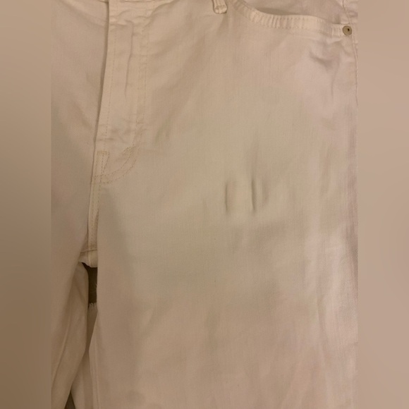 MOTHER The Rascal Ankle Snippet Whipping the Cream White Size 30 - Picture 5 of 11